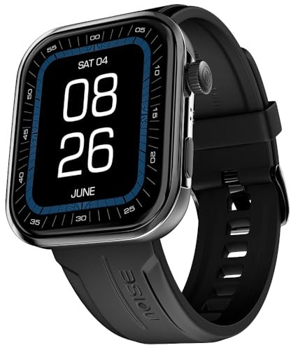 Noise ColorFit Pro 5 Max 2.9 pollici AMOLED Display Smart Watch, chiamate BT, analisi post allenamento, VO2 Max, Rapid Health, trasferimento dati 5 volte più veloce - Nero corvino