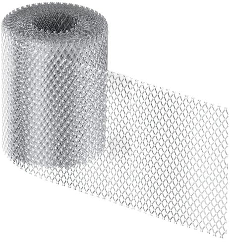 Aginkgo Dachrinnenschutz, Dachrinnenschutz, Laubschutz, Schutzgitter für Dachrinnen, Aluminium, 12,7 cm x 4,6 m, Laubfilter, Dachrinnenschutzrolle, Dachrinnenschutz, Dachrinnennetz (1 Rolle)