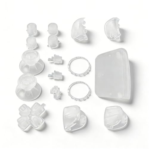 Kit Completo di Riparazione Pulsanti di Ricambio per Controller Giochi: Coperchi per Tasti D-Pad, Pulsanti R1 L1 R2 L2 ABXY e Trigger per Joystick