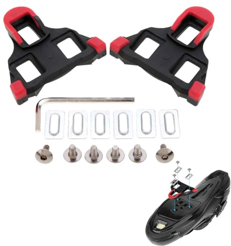 Klickpedale,Fahrrad Cleats,Cycling Pedals Cleat,Rennrad Schuhplatten Set,Pedal Cleats,Bike Cleats,Fahrrad-Cleats Kompatibel mit Shimano Cleats,für Verschiedene Fahrräder,Universal,