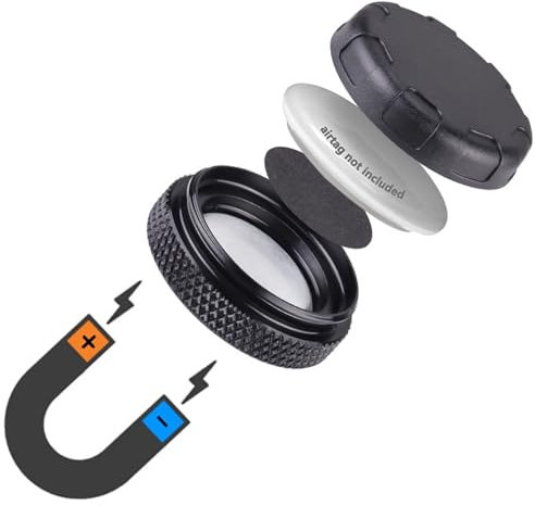 KMRDND AirTag supporto per bicicletta nascosto, il più misterioso antifurto – Impermeabile per forcella ammortizzata MTB bicicletta con un diametro interno di 18 – 30 mm (AirTag non incluso)