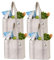 VENO 4 Pack Reusable Grocery Bags, Shopping Bags, Utility Tote with Handle, Hard Bottom, Foldable, Heavy-Duty, Stands Upright, Beige