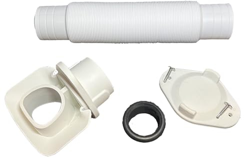 EarthMinded - White Downspout Diverter Group for 2x3 Downspouts 102W
