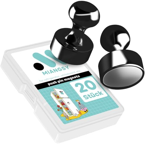 Magnete Stark, 20 Stück Magnete für Magnettafel, Kühlschrank, Büro und Schule