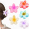 Blumen Haarklammer - Egg Flower Hair Claw Clips | Niedliche Blumenförmige Kunststoff Haarklammern | Große Klauen Hawaii Haarspange | Rutschfest Haarspangen für Dickes Dünnes Haar (Blumen - 5er)