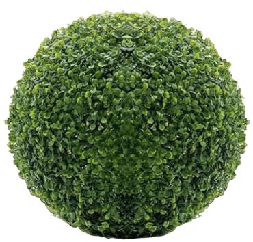 2 bolas de boj artificiales de 40 cm resistentes a los rayos UV, plantas falsas en bolas topiarias, decorativas para interior al aire libre porche balcón jardín boda (D)
