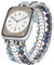 V.R.HOPE Armband Schmuck Kompatibel mit Apple Watch 38 mm 40 mm 41 mm 42mm Series 10 Glitter Perlen Cute Armbänder für Damen Uhrenarmband für iWatch Serie SE 10 9 8 7 6 5 4 3 2 1 -Blau- Klein