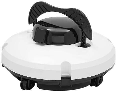 Akku IPX8 Automatische Poolroboter mit Dual-Antriebsmotoren, Kabelloser Poolsauger 120 Mins Reinigung mit Filter, Weiß Automatische Pool Staubsauger Poolreiniger