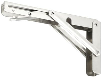 TMY 4 x Klappkonsole Schwerlast Klappscharnier 300 mm 90 Grad | Klapptisch Wandmontage für Werkstatteinrichtung Klappregal Wandklapptisch | Klappscharnier mit Arretierung Klappwinkel | Halterung 150kg