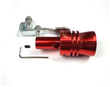 TZIUSFAC Auto-Endschalldämpfer Autoauspuff-Turbo-Sound-Pfeife Für Mercedes Für Benz W211 W203 W204 W210 W124 AMG W202 Auspuffblenden(Rot)