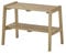 Robas Lund, Sitz-/Garderobenbank BANTRY, Eiche massiv, Natur geölt, A-Form mit Ablage, B/H/T: 60/45/36 cm