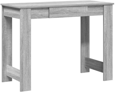vidaXL Schreibtisch Grau Sonoma 100x45x75 cm Holzwerkstoff, Bürotisch, Tisch, PC-Tisch, Computertisch, Laptoptisch, Arbeitstisch, Studiertisch