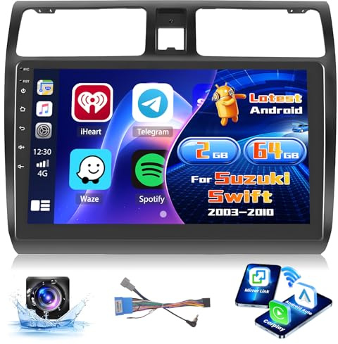 Inefala 2+64G 10'' Android 15 Radio per Suzuki Swift 2003-2010