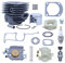 Kit de révision de carburateur à piston et cylindre à gros alésage de 52 mm for tronçonneuse Husqvarna 266XP 266 266SE XP SE 61