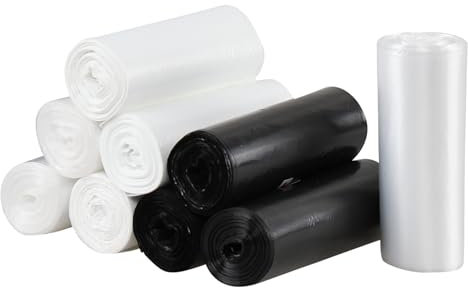 Minekkyes 40 L Tall Garbage Bags, Kitchen Plastic Trash Bags, 9 Rolls, 225 Counts