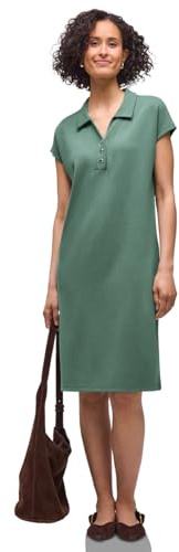 Street One Damen Knielanges Kleid in Unifarbe