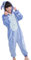 emmarcon Pyjama Animaux pour Enfants, Costume de Carnaval, Halloween, fête, Cosplay, Unisexe - Bleu - 4-5 Ans