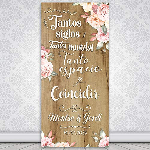 Decoración Boda | Cartel Boda Tanto | 70cm x 150cm