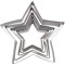 6 Pcs Cookie Cutter Set Stainless Steel Star Shaped Cutter for DIY Baking Cake Decoration