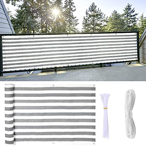 GGMWDSN Zaunblende 0.9 X 5 M Mit Befestigungs-Schnur, Zaunblende Sichtschutz, WinddurchläSsig, Zaunblende, Vielfach Anwendbar, Tennisblende/Gartenzaun-Blende/Schattier,0.9x25m
