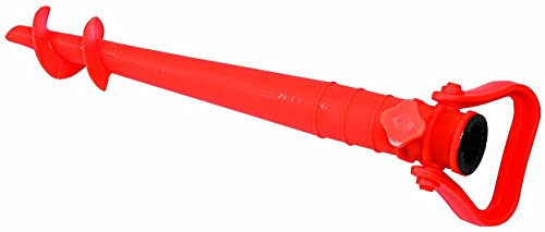 FERRY Fixe parasol, support pour planter le parasol dans le sol ou le sable, coloris aléatoire (Plastic à poignée)