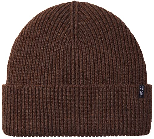 Enter the Complex® Merino Winter Mütze - Tao - 100% Merino Wolle, Beanie, Watch Cap, Strickmütze, Weich und Elastisch, Grobstrick, Damen und Herren, Braun
