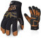 Vgo... Work Gloves Men Touchscreen Anti Impact, Utility Gloves in Goat Leather for Warehouse Mechanics Carpenter, 1 pair (M,Brown,GA9617)