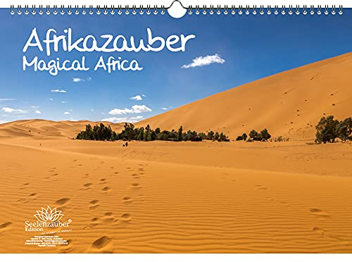 Afrikazauber DIN A3 - Immerwährender Kalender Afrika Landschaft und Tiere - Seelenzauber