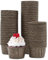 katbite Papier Muffinförmchen, 150 Stück Mini Cupcake Formen für Hochzeit, Geburtstag, Party, Einweg Backbecher in Dunkelbraun
