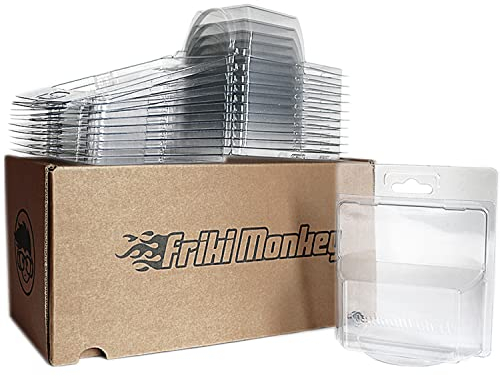 Friki Monkey Hot Wheels und Matchbox Protector Pack europäische Version für Kurze Karte – Stabiler und transparenter Knick- und Kartenschutz für Blister und Karton (12 Stück)