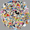 LYLSDSB Mickey Mouse Aufkleber, Cartoon-Anime-Minnie-Sticker, Vinyl, für Laptop, Wasserflaschen, Handy, Skateboard, Auto, Computer, Fahrrad, Motorrad, Kinderzimmer, Schlafzimmer, wasserdichte