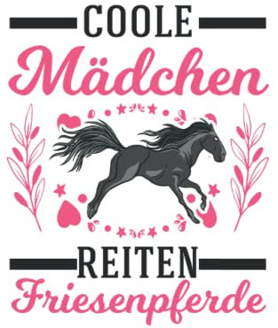 Friesenpferd Tagesplaner: Coole Mädchen reiten Friesenpferde Friesen Pferd / Kalender 2023 & 2024 / Wochenplaner Tagesplaner Planer / Planungsbuch To-Do-Liste / 6x9 Zoll / 100 ausfüllbare Seiten