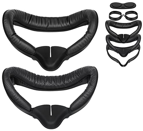 SUPERUS Interfaccia Facciale per Oculus/Meta Quest 2 Accessori (Versione Aggiornata), con 2 Sostituzione Della Schiuma, Nasello Anti Luce, Protezione Lenti e Distanziatore per Occhiali (Kit 7 in 1)