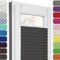 Estika Plissee ohne Bohren, Premium Klemmfix - 85cm Breite x 100cm Höhe - Anthrazit - Metal Plisseehalter ohne Bohren, Modern Sichtschutz für Fenster, Jalousien Fenster für innen