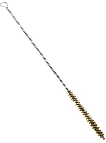 TEHAUX Copper Wire Pipe Brush 10mm Diameter 300mm Length Stainless Steel Wire Cleaning Brush for Rust Removal and Internal Polishing Suitable for Metal Pipes and Tubes