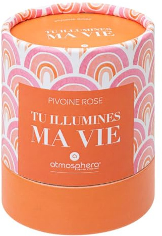 Atmosphera - Duftkerze Jomy Pfingstrose - 200 g - Pfingstrose rosa
