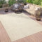 Paco Home Outdoor Teppich Wetterfest Balkon Küche Wohnzimmer Orientalisches Muster Vintage Optik Einfarbig 3D Modern, Grösse:240x340 cm, Farbe:Creme 2