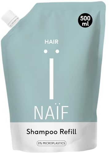 Naïf Pflegeshampoo Nachfüllpackung - 500ml - Haarpflege - Auf Basis natürlicher Inhaltsstoffe - Ohne Mikroplastik