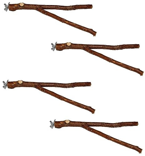 Angoily 4stücke Vogelsitzstangen Für Vogelkäfige Praktische Spielzeuge Für Vögel Kletterstangen Aktivität Und Balance Langlebig Und Einfach Zu Montieren