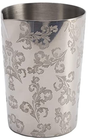 Pwshymi Cocktail Mixing Glass, Stainless Steel Mixing Glass Bartender Drinking Tumbler for Mixing Perfect Cocktails