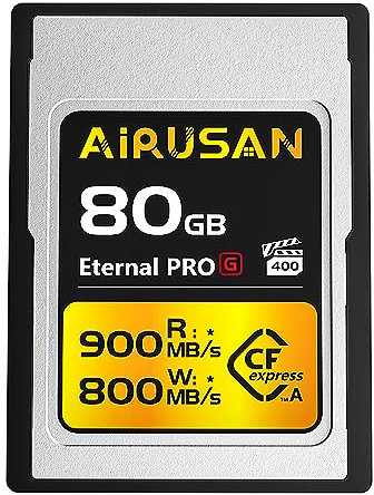 CFexpress Type A Card 80GB, CFexpress Type A Memory Card Up to 900MB/s Read and 800MB/s Write Compatible with Sony Alpha Sony FX Cameras for 4K 120P,8K 30P Recording Video/Photo