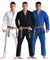 FLUORY BJJ Gi für Herren Brazilian Jiu Jitsu Suit Kimonos BJJ Uniform, Schwarz, A2