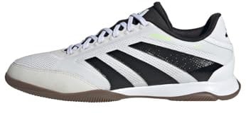 adidas Unisex League Indoor Football Boots, Cloud White/Core Black/Lucid Lemon, 42 EU
