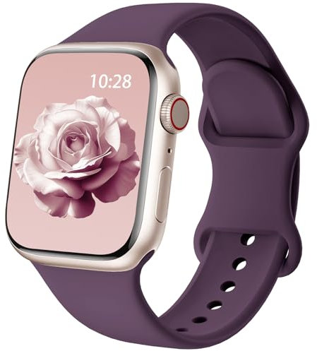 Yoohoo Correas Compatible con Correa Apple Watch 40mm 44mm 38mm 46mm 45mm 41mm 42mm 49mm,Correa de Silicona Transpirable para Apple Watch Compatible con iWatch Series 10 9 8 7 6 5 4 3 2 1 SE Ultra