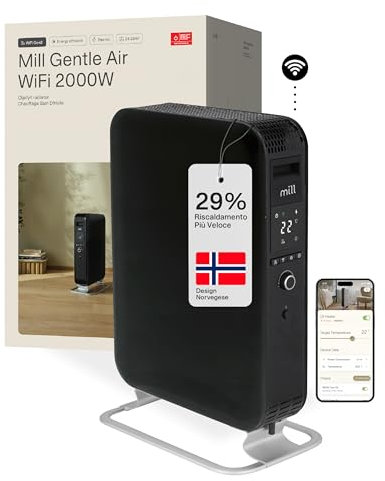 Mill Gentle Oil Filled Radiator (Nero, 24-28 m²)