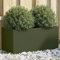 CKioict Porta piante da interno Vasi alti da esterno Fioriere da esterno grandi Fioriera Verde Oliva 62x30x29 cm in Acciaio Per Piante,Fiori,Frutta e Verdura