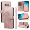 Bravoday Coque pour Samsung Galaxy S10e, Housse en Cuir PU Premium Etui à Rabat Pochette de Portefeuille avec Porte Carte Étui de Protection pour Galaxy S10e, Or Rose