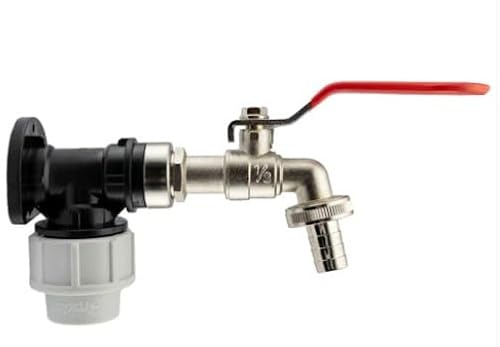 AP Supplies Wall Flange Kit 20mm MDPE, Lever Tap