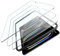 Guretok Confezione da 3 pellicole proteggi schermo per Apple iPad Pro 11 (2024)/Apple iPad Pro 11 (M4), pellicola in vetro temperato 9H trasparente ad alta definizione con telaio di facile