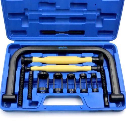 Handook Lot de 12 compresseurs de ressort de soupape avec pince de serrage automatique pour moto, VTT, voiture, petit moteur